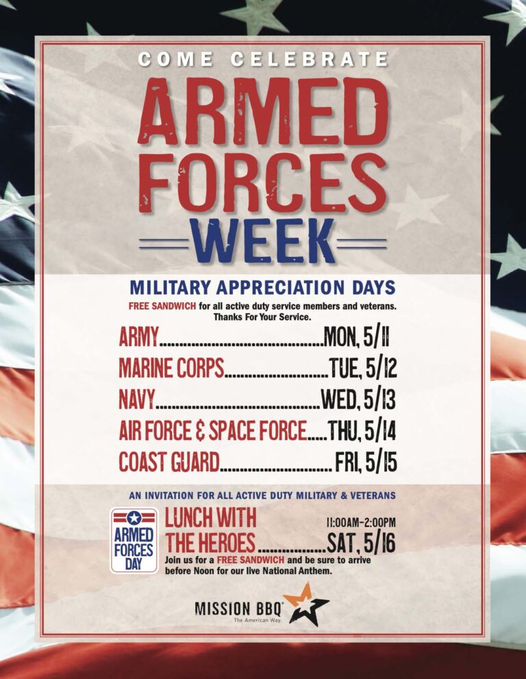 Armed Forces Week Flier